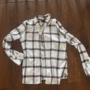 Banana republic plaid classic fit button-down new with tags